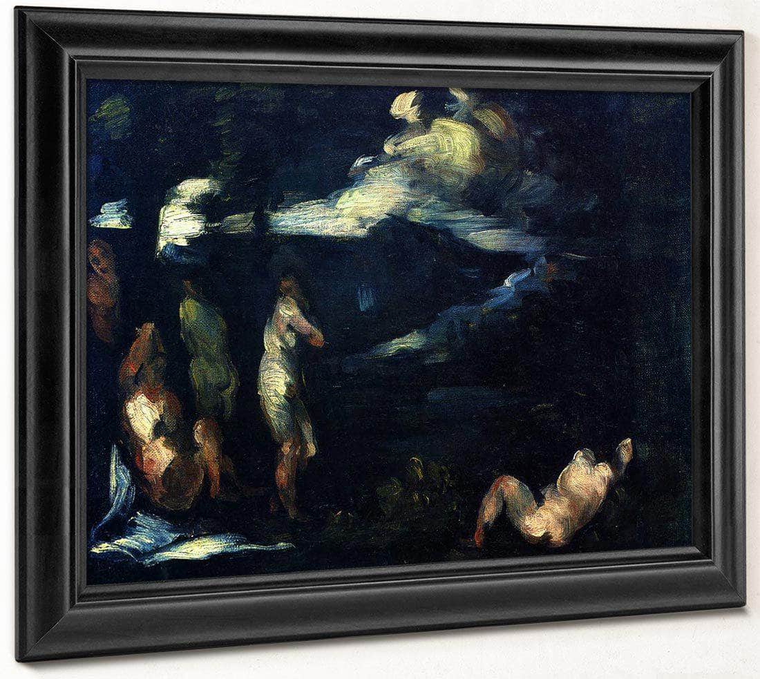 Bathers 1870 1 By Paul Cezanne Fine Art Print