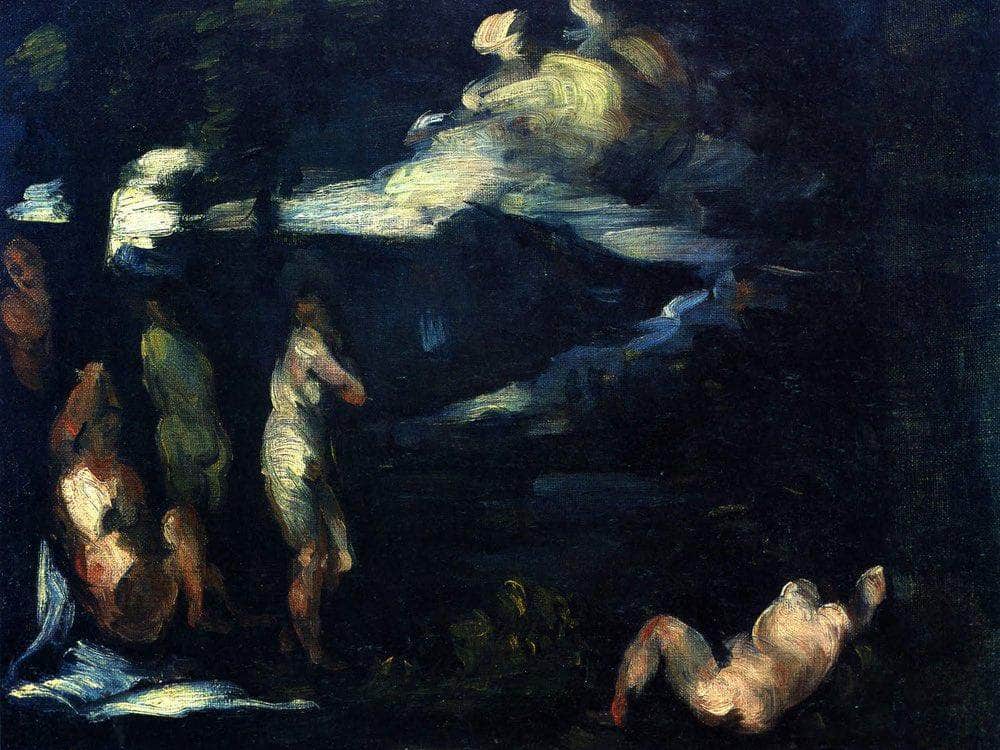 Bathers 1870 1 By Paul Cezanne Fine Art Print