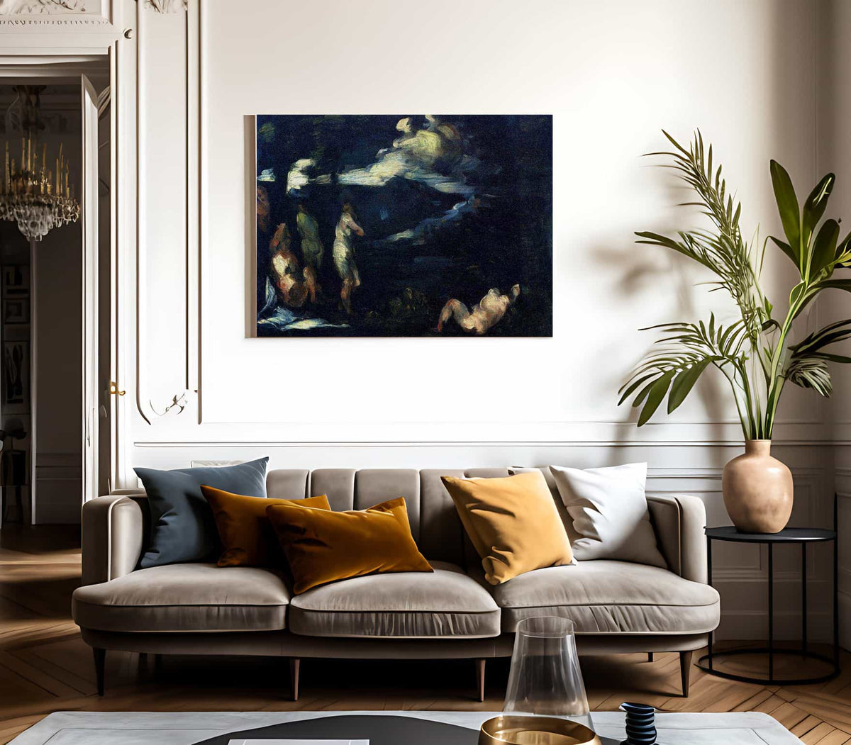 Bathers 1870 1 By Paul Cezanne Fine Art Print