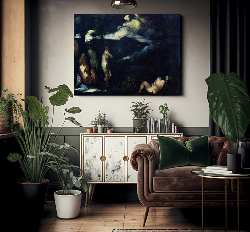 Bathers 1870 1 By Paul Cezanne Fine Art Print