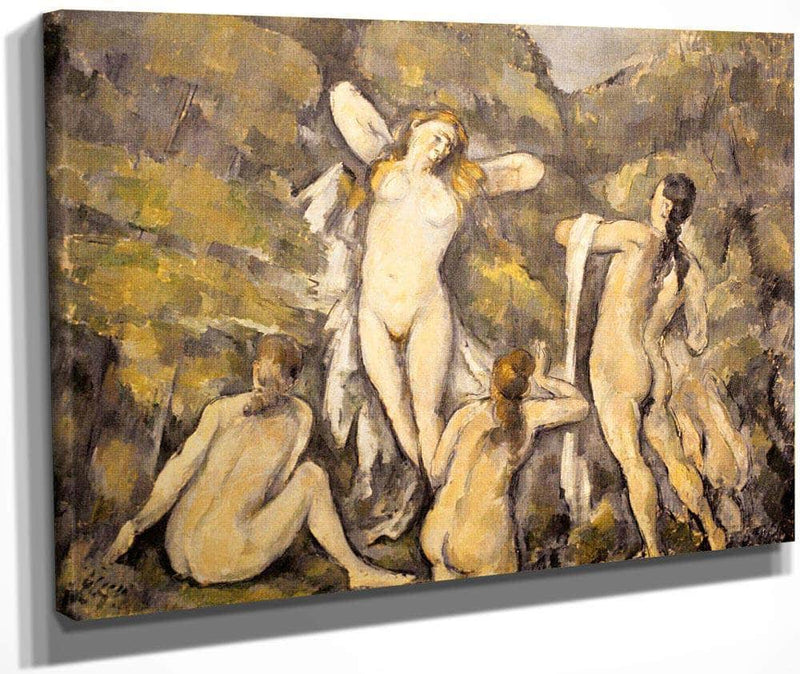 Bathers By Cezanne Paul Fine Art Print