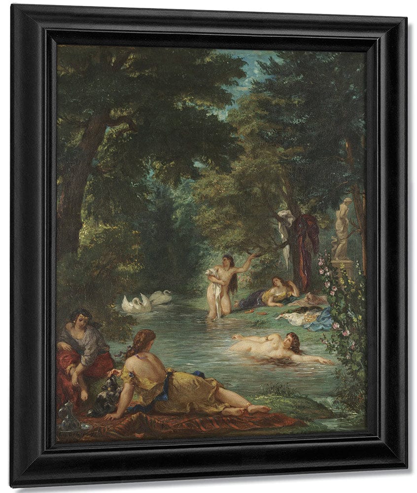 Bathers By Ferdinand Victor Eugene Delacroix Fine Art Print