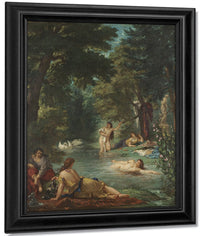 Bathers By Ferdinand Victor Eugene Delacroix Fine Art Print