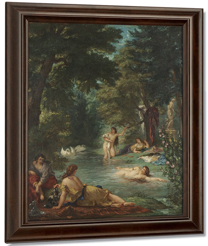 Bathers By Ferdinand Victor Eugene Delacroix Fine Art Print