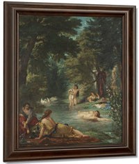 Bathers By Ferdinand Victor Eugene Delacroix Fine Art Print