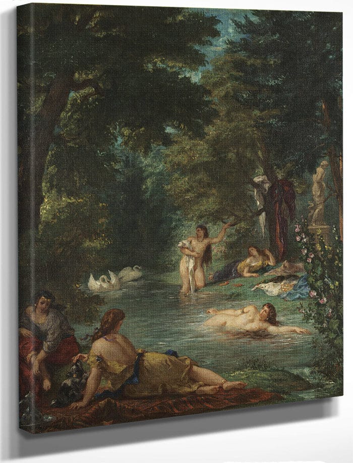Bathers By Ferdinand Victor Eugene Delacroix Fine Art Print