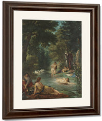 Bathers By Ferdinand Victor Eugene Delacroix Fine Art Print