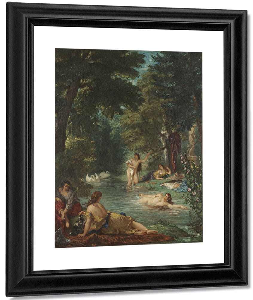 Bathers By Ferdinand Victor Eugene Delacroix Fine Art Print
