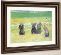 Bathers In Dieppe By Paul Gauguin Fine Art Print