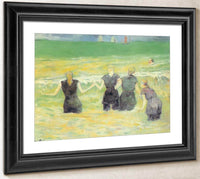 Bathers In Dieppe By Paul Gauguin Fine Art Print