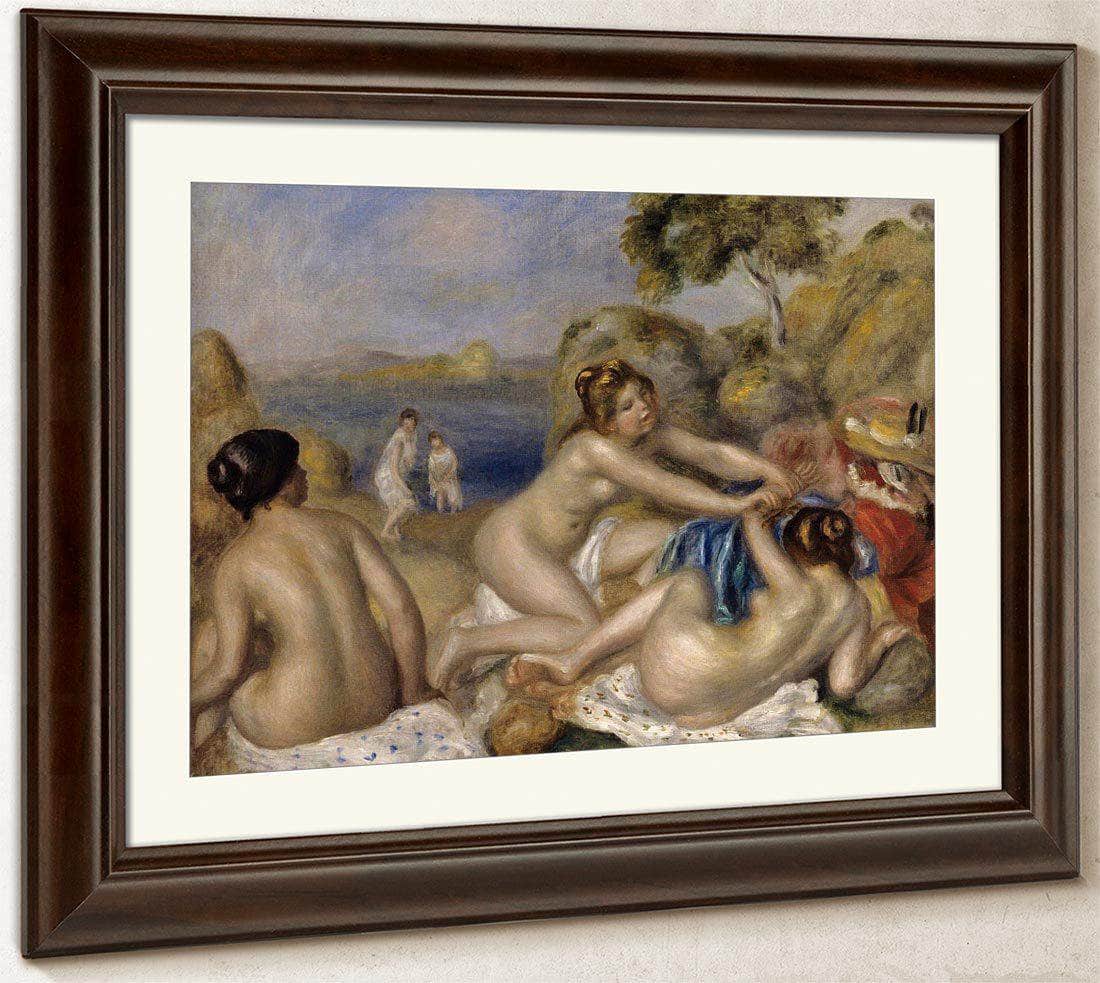 Bathers Playing With A Crab By Pierre August Renoir Fine Art Print