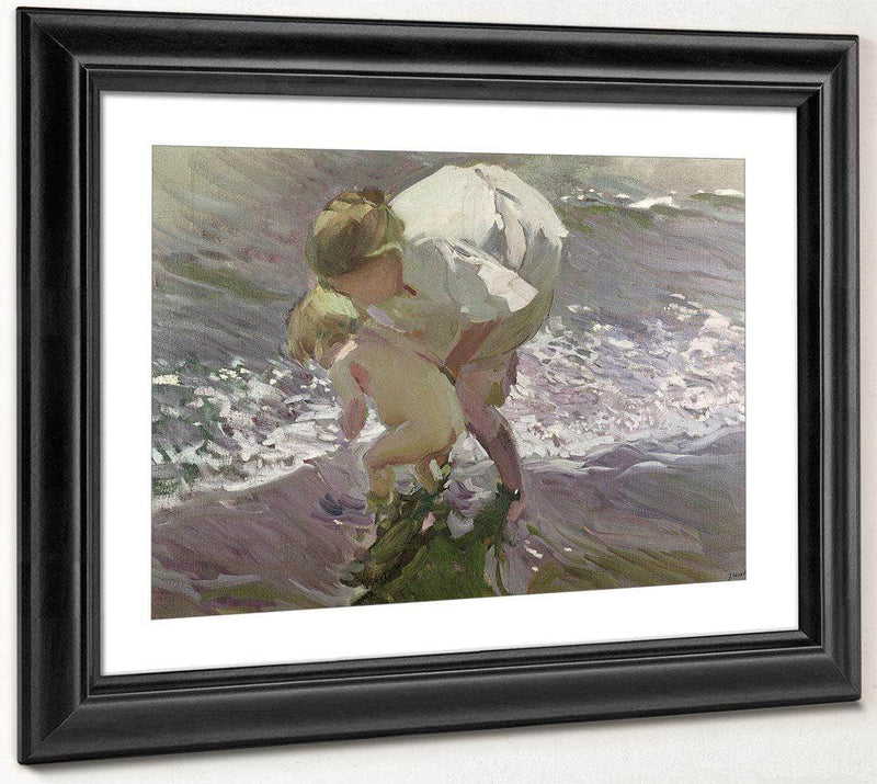 Bathing On The Beach By Joaquin Sorolla Y Bastida Fine Art Print