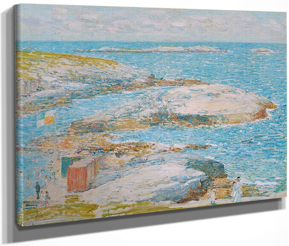 Bathing Pool Appledore By Childe Hassam Fine Art Print