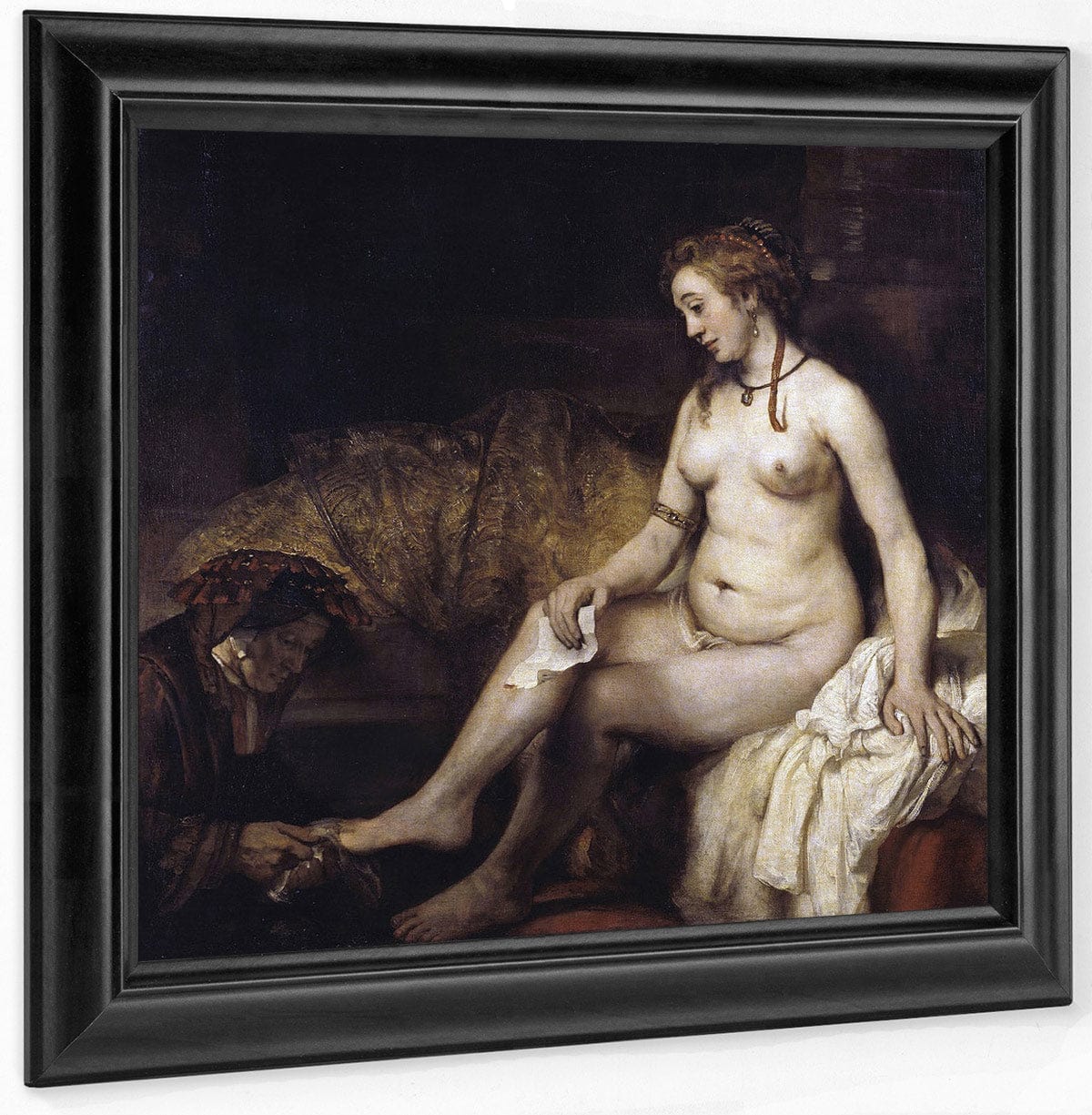 Bathsheba With David's Letter By Rembrandt Fine Art Print