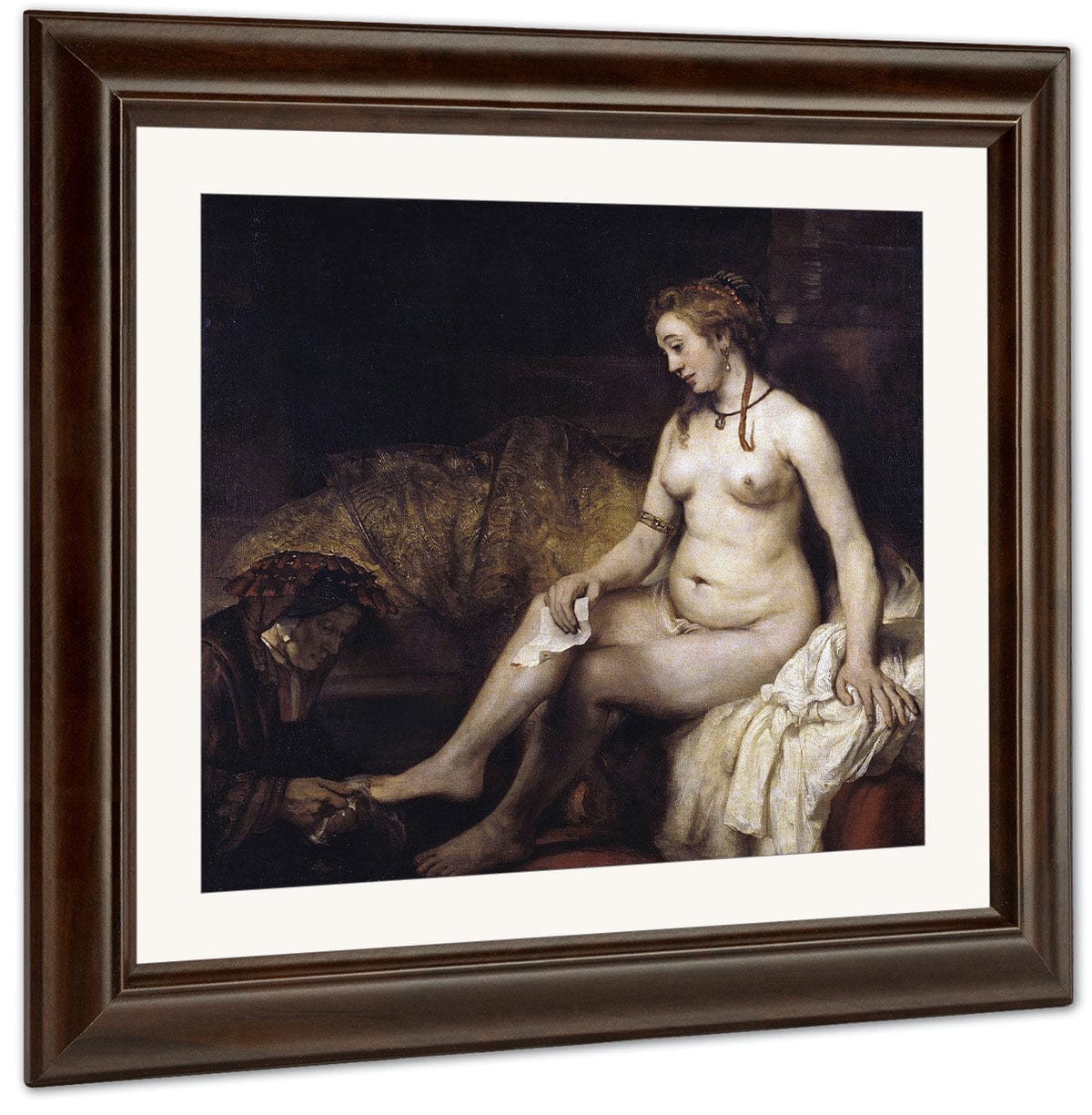 Bathsheba With David's Letter By Rembrandt Fine Art Print