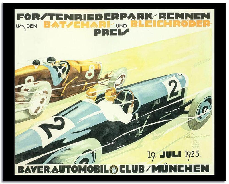 Batschari And Bleichdoder  Vintage Poster Fine Art Print