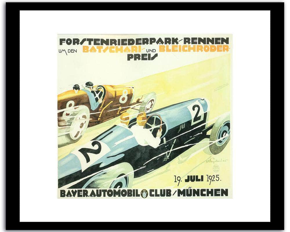 Batschari And Bleichdoder  Vintage Poster Fine Art Print