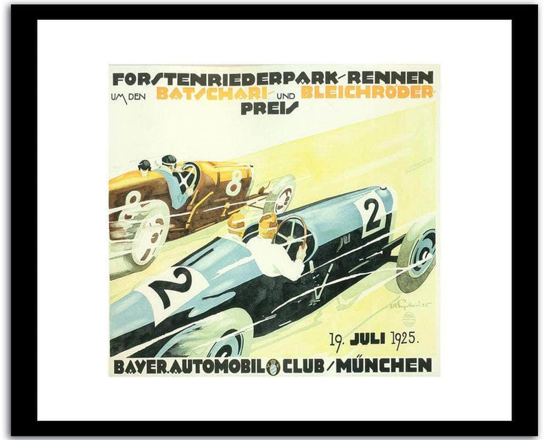 Batschari And Bleichdoder  Vintage Poster Fine Art Print