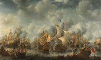 Battle Of Scheveningen By Jan Abrahamsz Beerstraten Fine Art Print