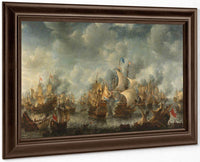 Battle Of Scheveningen By Jan Abrahamsz Beerstraten Fine Art Print