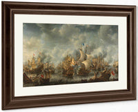 Battle Of Scheveningen By Jan Abrahamsz Beerstraten Fine Art Print