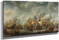 Battle Of Scheveningen By Jan Abrahamsz Beerstraten Fine Art Print