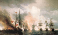 Battle Of Sinop The Day By Ivan Aivazovsky Fine Art Print