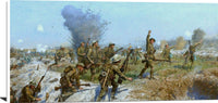 Battle Of The Somme Ulster Division Painting J. P. Beadle Canvas Art Fine Art Print