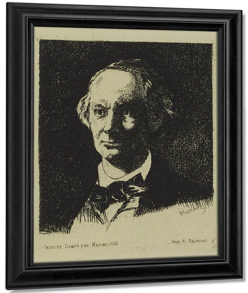 Baudelaire By Edouard Manet Fine Art Print