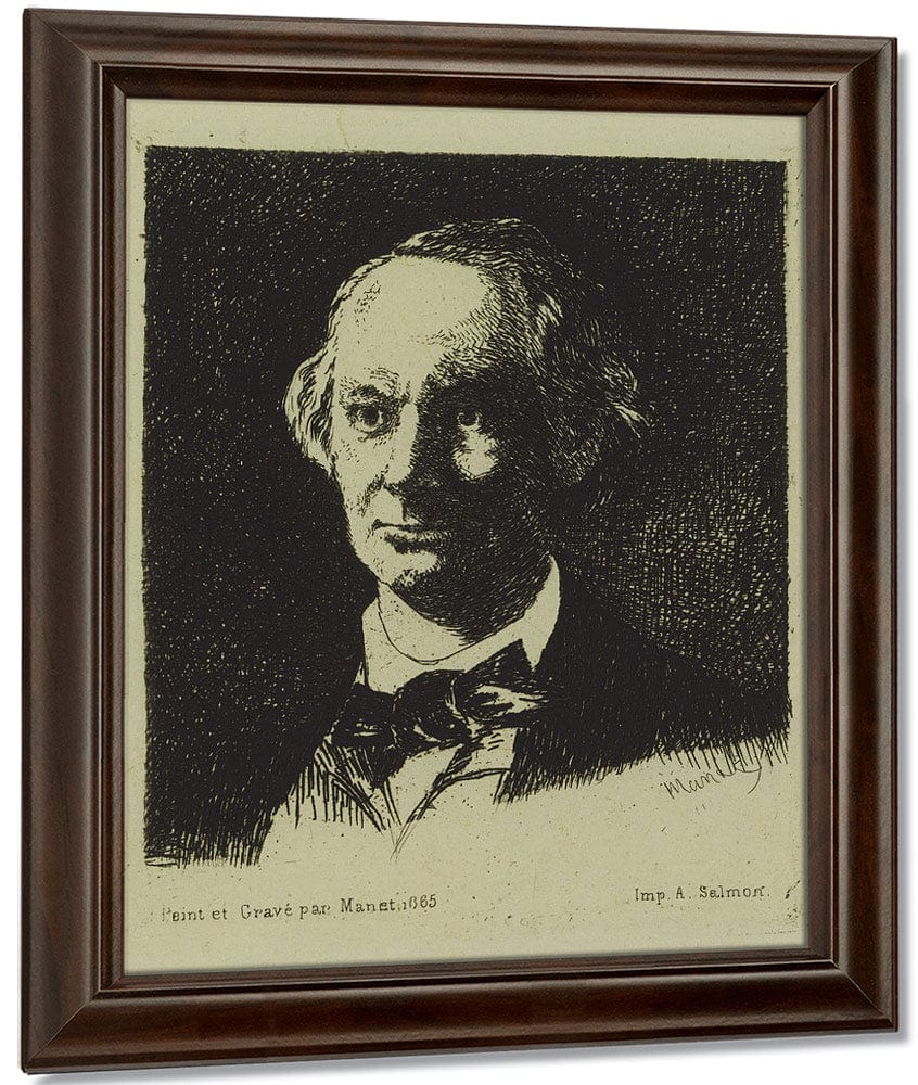 Baudelaire By Edouard Manet Fine Art Print