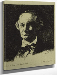 Baudelaire By Edouard Manet Fine Art Print