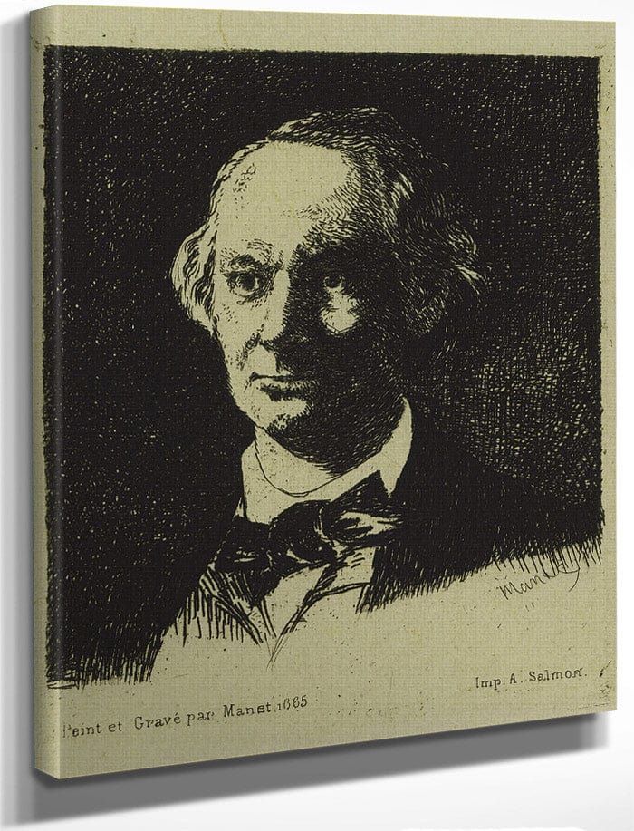 Baudelaire By Edouard Manet Fine Art Print