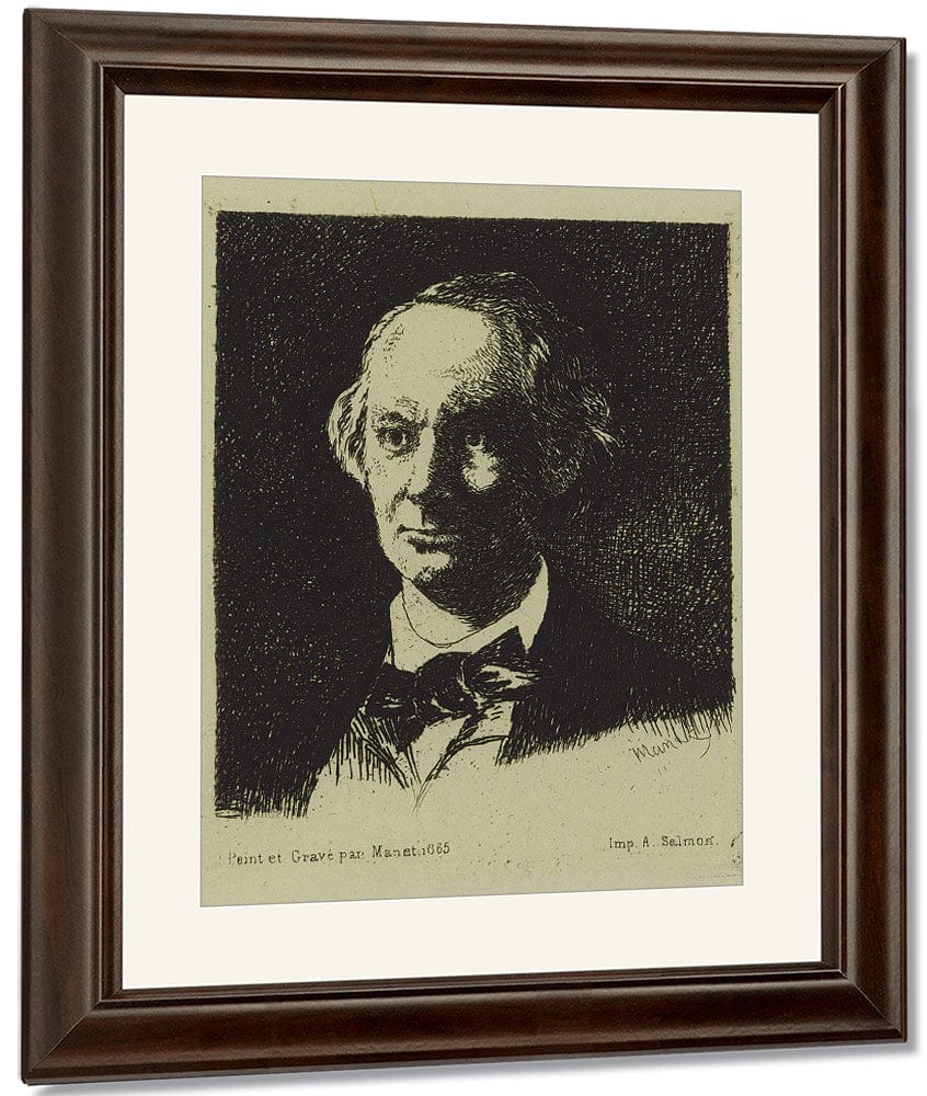 Baudelaire By Edouard Manet Fine Art Print