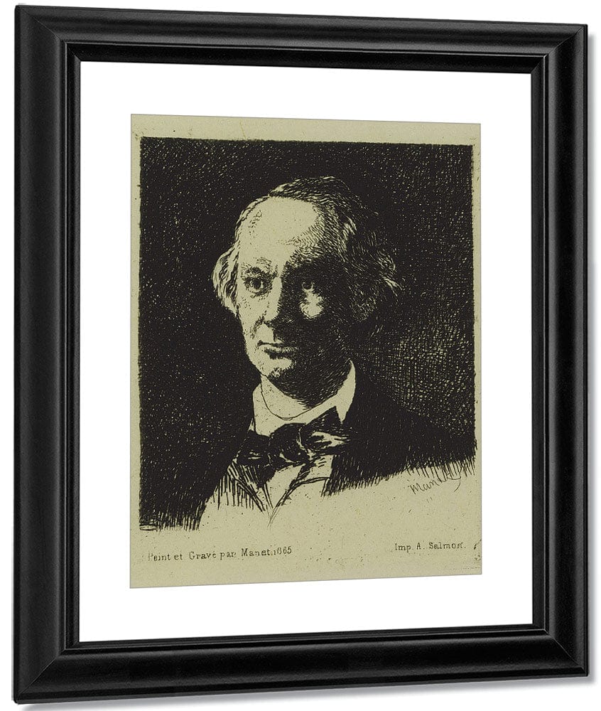 Baudelaire By Edouard Manet Fine Art Print