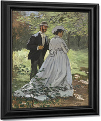 Bazille And Camille (Study For Dejeuner Sur L'herbe By Claude Monet Fine Art Print