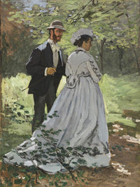 Bazille And Camille (Study For Dejeuner Sur L'herbe By Claude Monet Fine Art Print