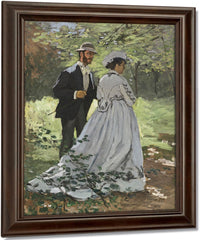 Bazille And Camille (Study For Dejeuner Sur L'herbe By Claude Monet Fine Art Print