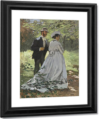Bazille And Camille (Study For Dejeuner Sur L'herbe By Claude Monet Fine Art Print