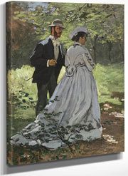 Bazille And Camille (Study For Dejeuner Sur L'herbe By Claude Monet Fine Art Print