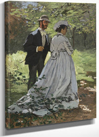 Bazille And Camille (Study For Dejeuner Sur L'herbe By Claude Monet Fine Art Print