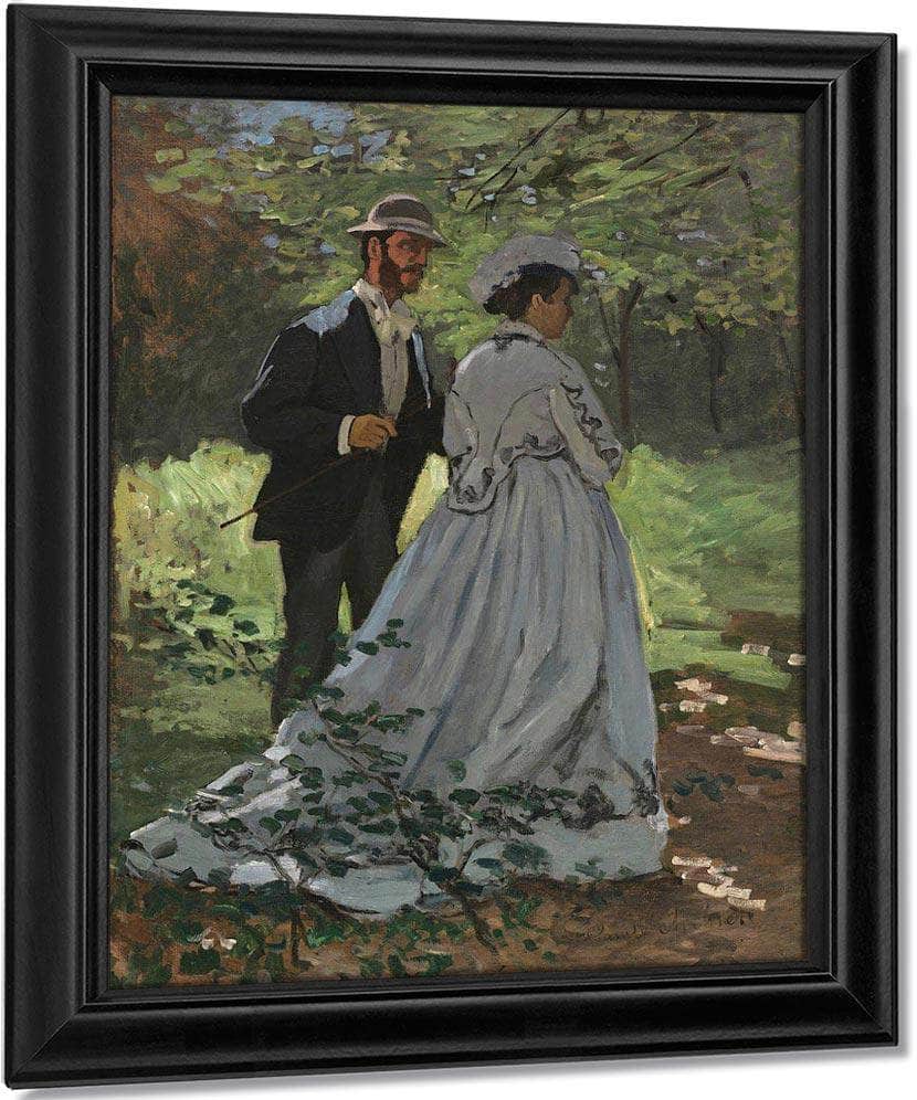 Bazille And Camille Study For Dejeuner Sur L Herbe Claude Monet Fine Art Print