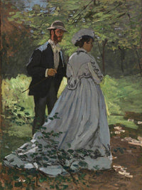 Bazille And Camille Study For Dejeuner Sur L Herbe Claude Monet Fine Art Print