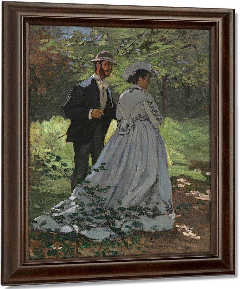 Bazille And Camille Study For Dejeuner Sur L Herbe Claude Monet Fine Art Print