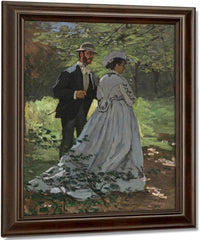 Bazille And Camille Study For Dejeuner Sur L Herbe Claude Monet Fine Art Print