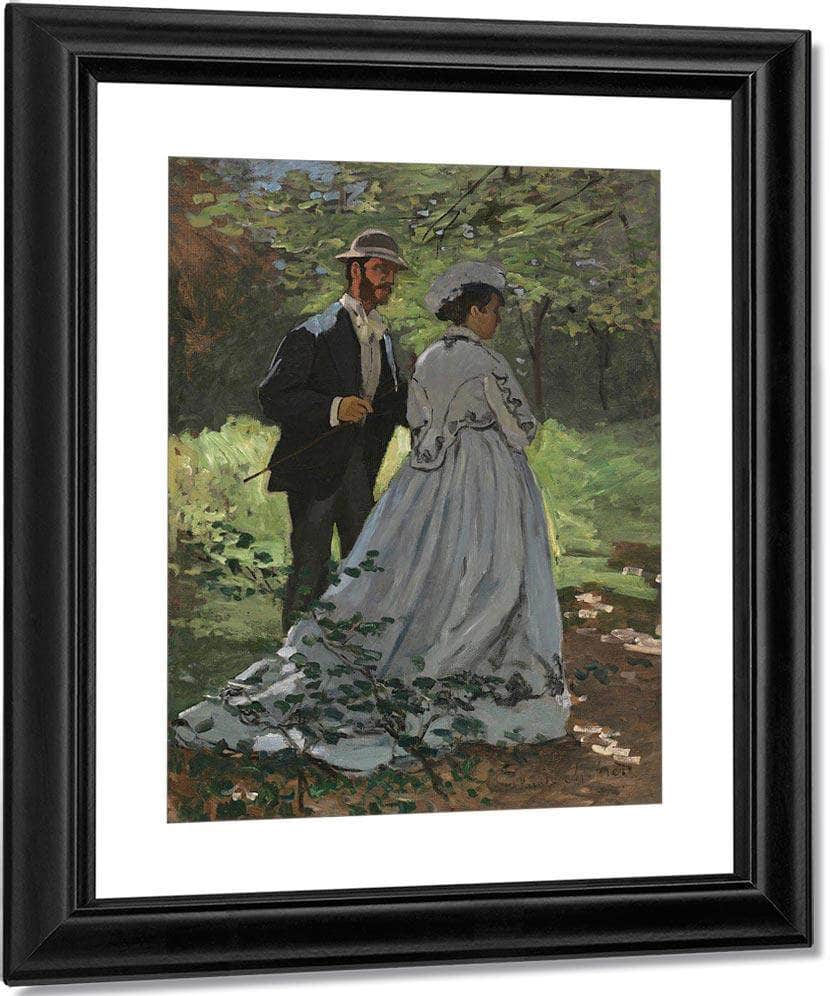 Bazille And Camille Study For Dejeuner Sur L Herbe Claude Monet Fine Art Print