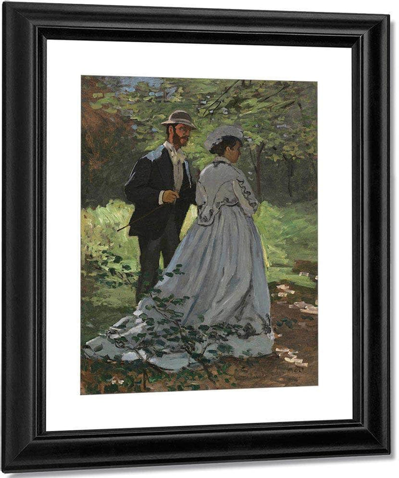 Bazille And Camille Study For Dejeuner Sur L Herbe Claude Monet Fine Art Print