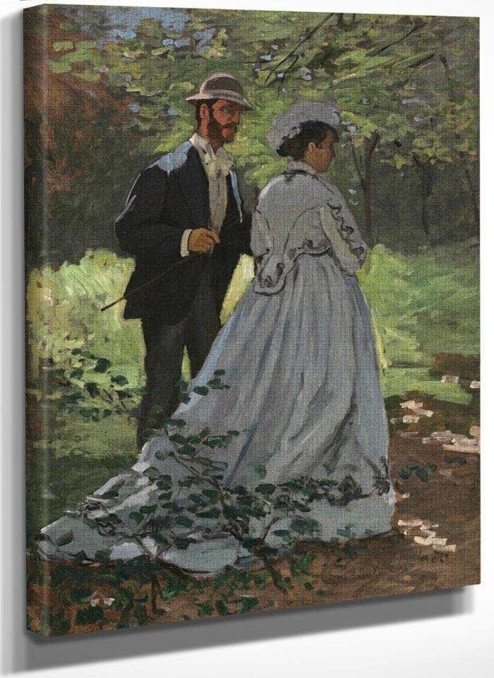 Bazille And Camille Study For Dejeuner Sur L Herbe Claude Monet Fine Art Print