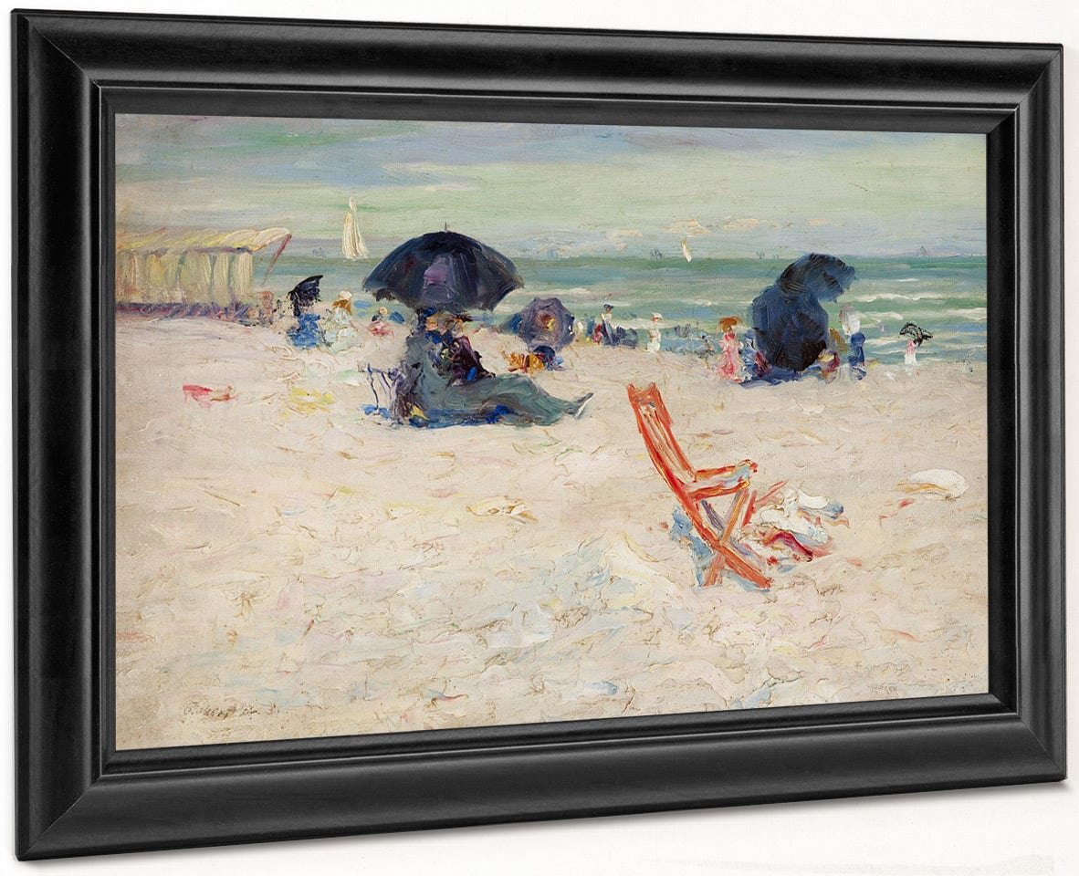 Beach At Atlantic City By Robert Henri Fine Art Print