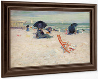 Beach At Atlantic City By Robert Henri Fine Art Print