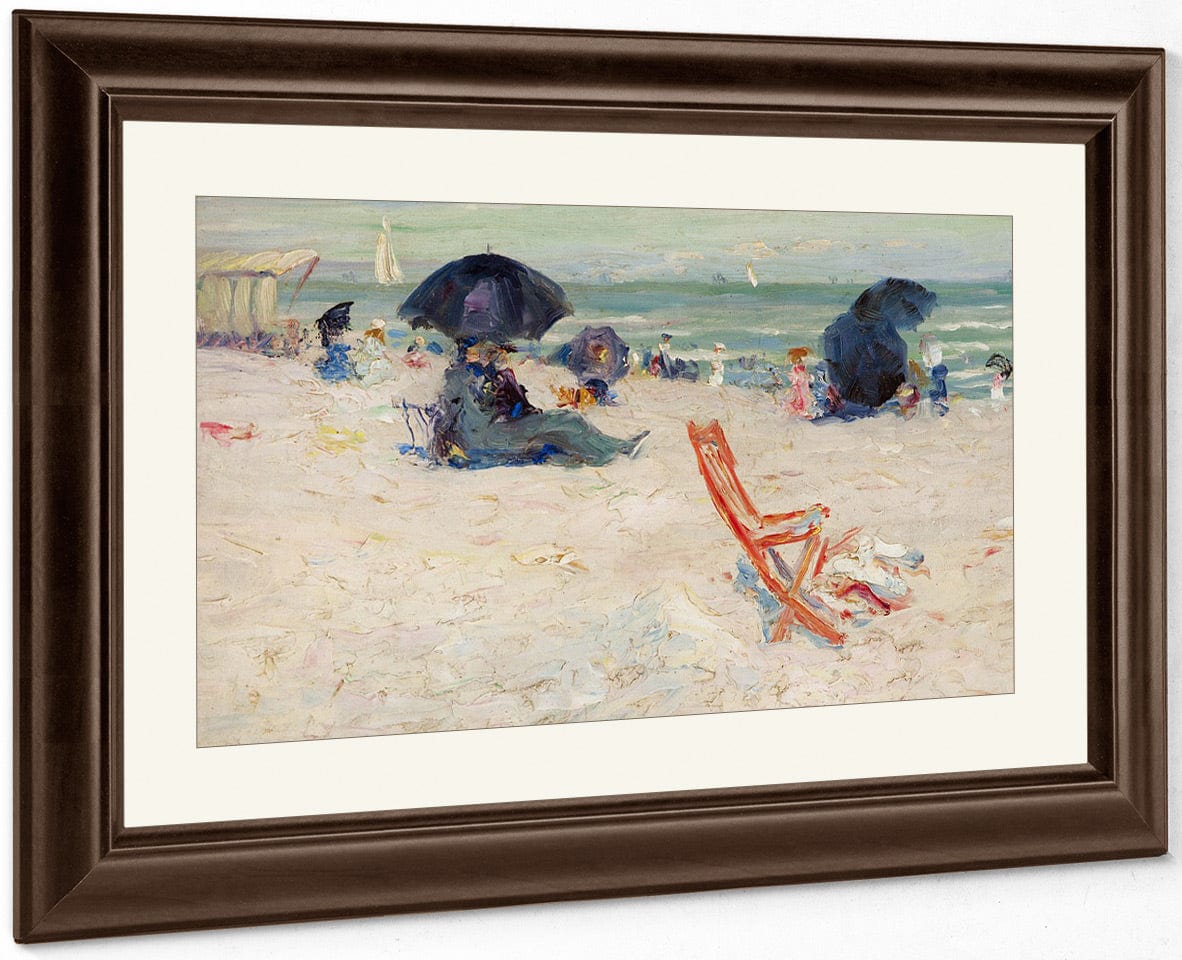 Beach At Atlantic City By Robert Henri Fine Art Print
